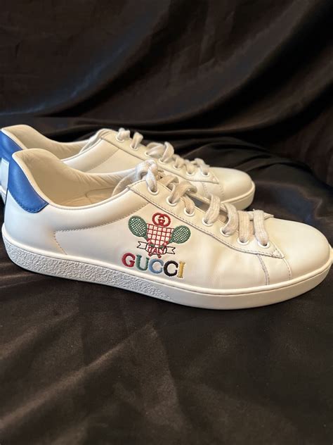 gucci ace stripe on feet|gucci ace tennis shoes.